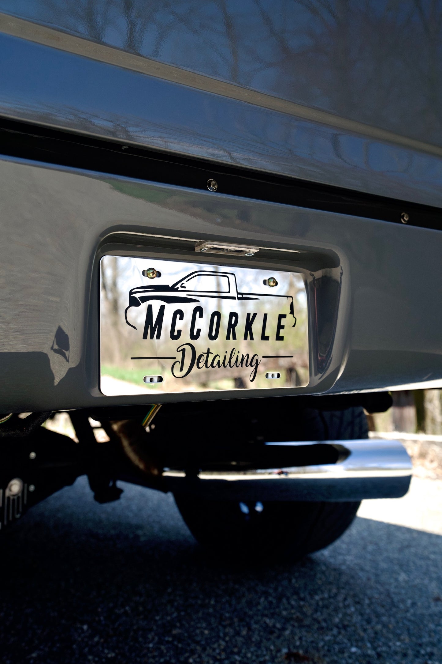 Polished McCorkle Detailing License Plate