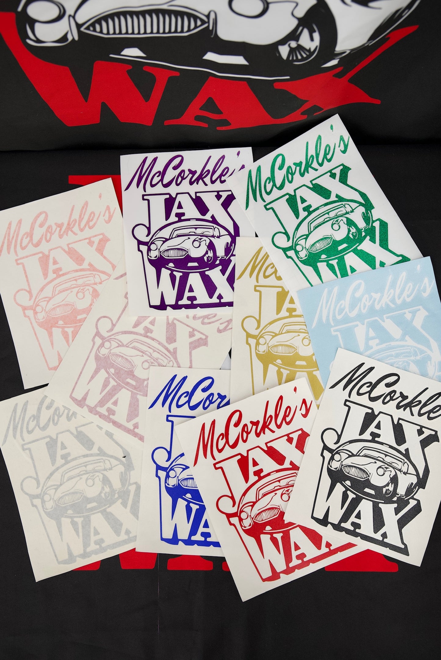 McCorkle's Jax Wax Vinyl Stickers