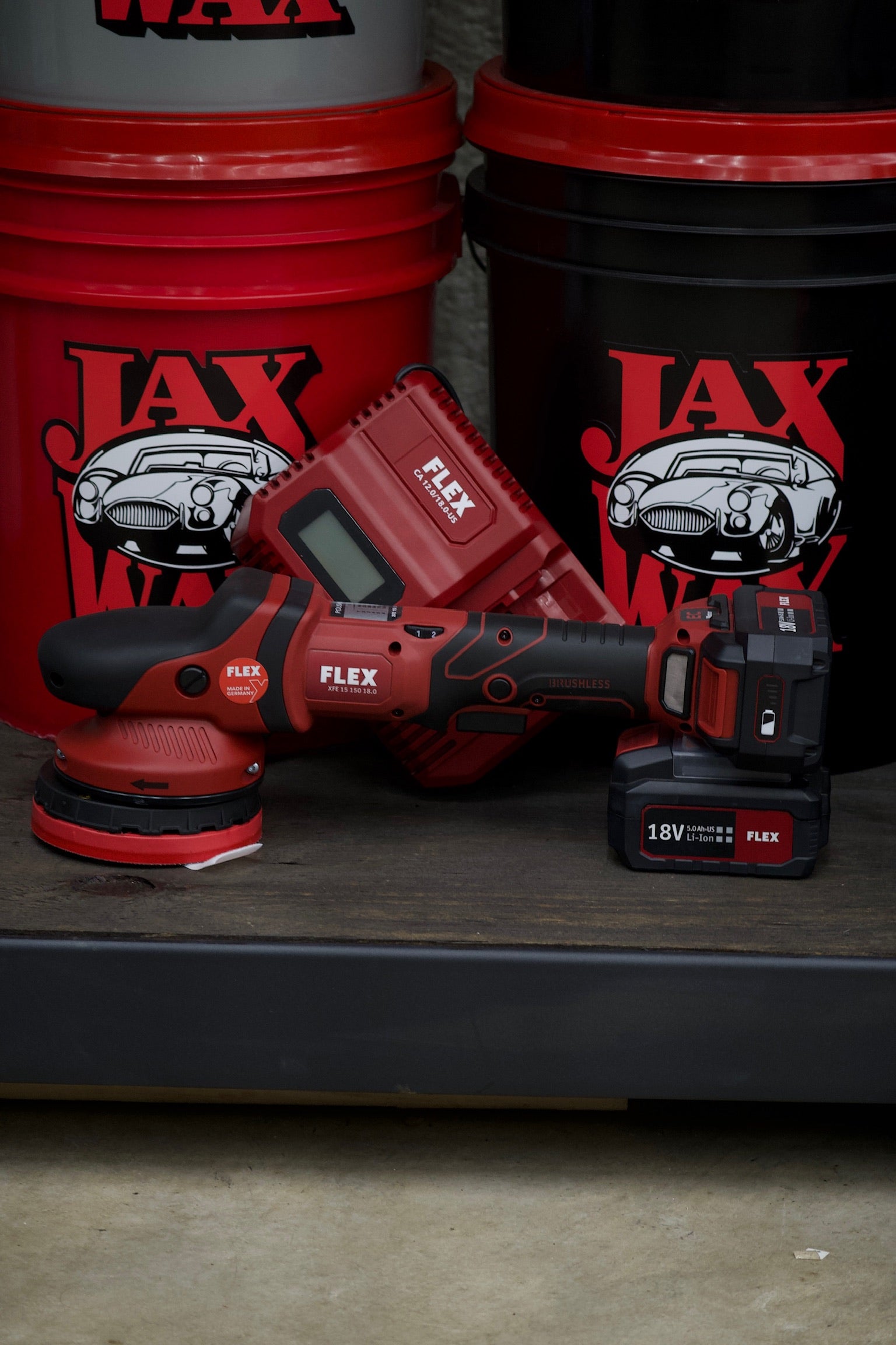 Flex Cordless Random Orbital Polisher Kit – McCorkle's Jax Wax