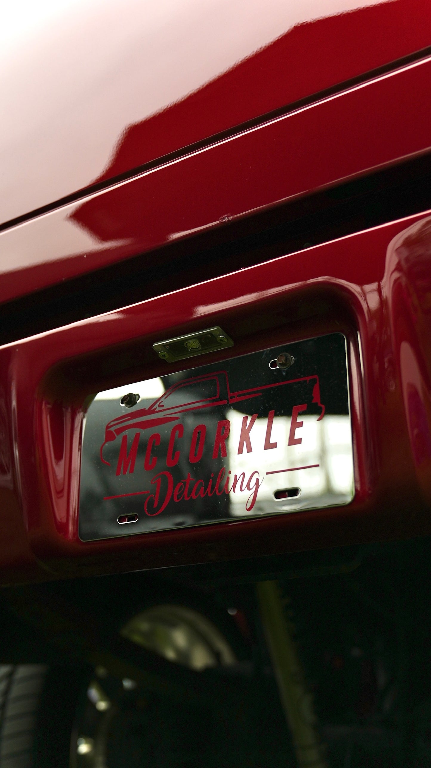 Polished McCorkle Detailing License Plate