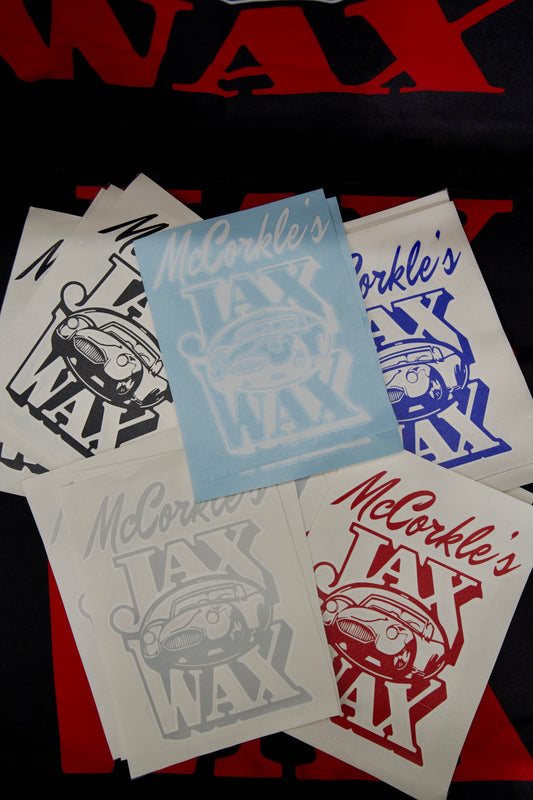 McCorkle's Jax Wax Vinyl Stickers